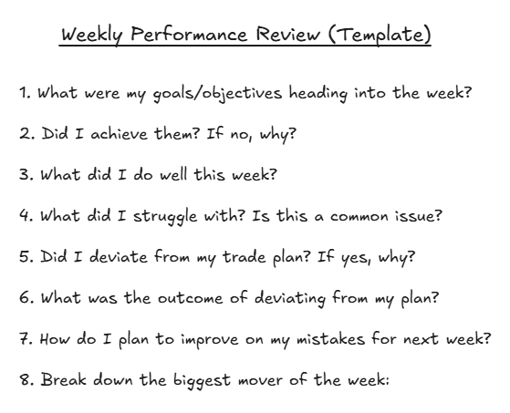The only weekly review template you need:
