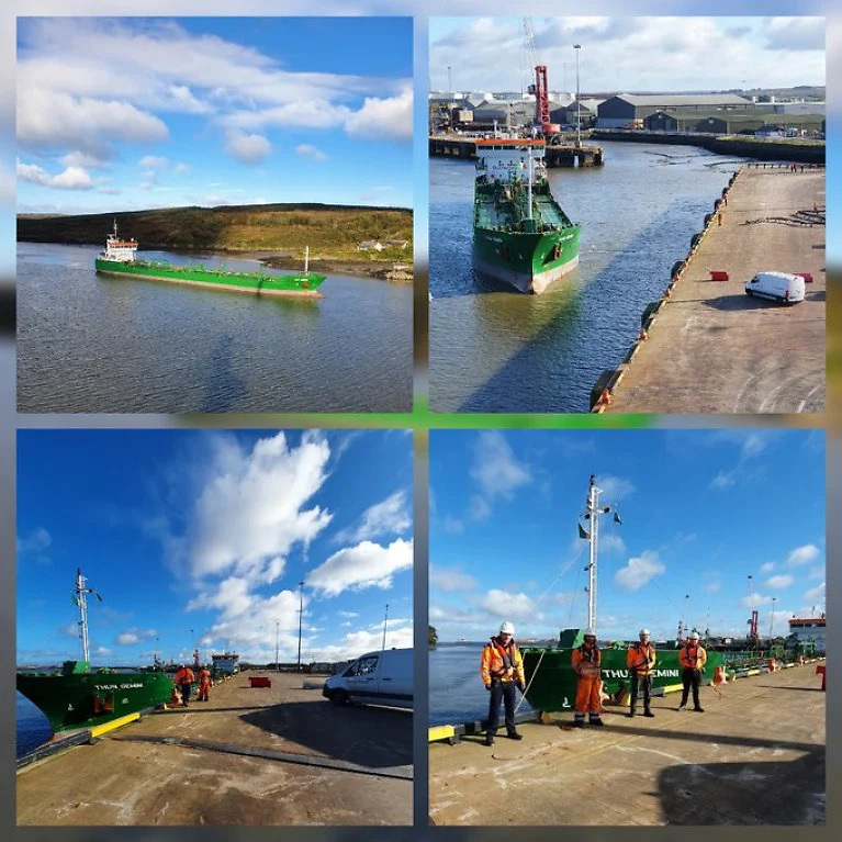 AfloatMagazine's tweet photo. Galway Bay Tanker At Centre Stage of Oil Blockade Is Regular Caller to Irish Ports https://t.co/lqryuOmsAO #Galway #OilBlockade #FuelCrisis #IrishPorts #Foynes https://t.co/wEUAw3VJKZ