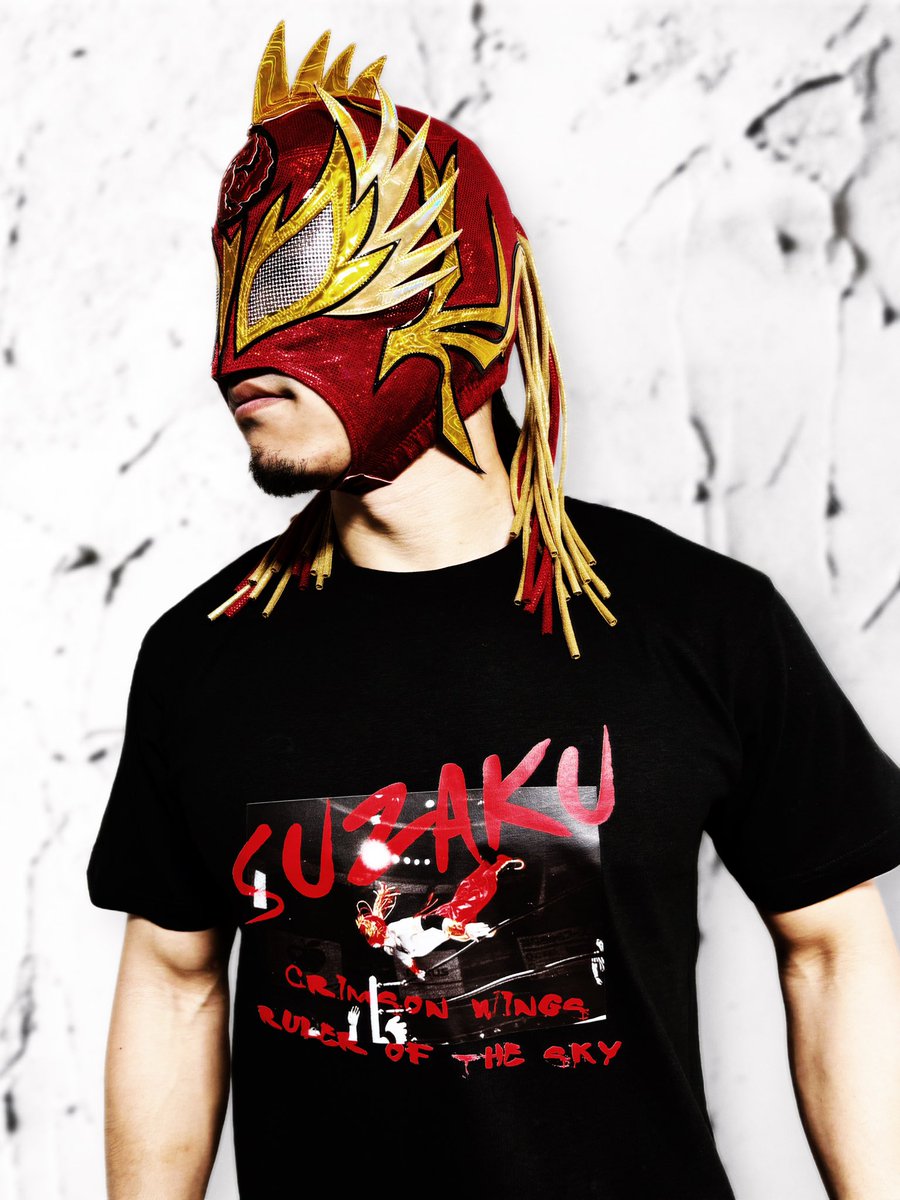 SUZAKU_osaka's tweet photo. 【#SUZAKU グッズ情報】

SUZAKU新作Tシャツ残りは

【S×1、M×3、L×1】

となっております。

※130、XLは完売となりました。

お買い求めはお早めに。

#大阪プロレス 
#VerteX https://t.co/k0CrCnKLzC