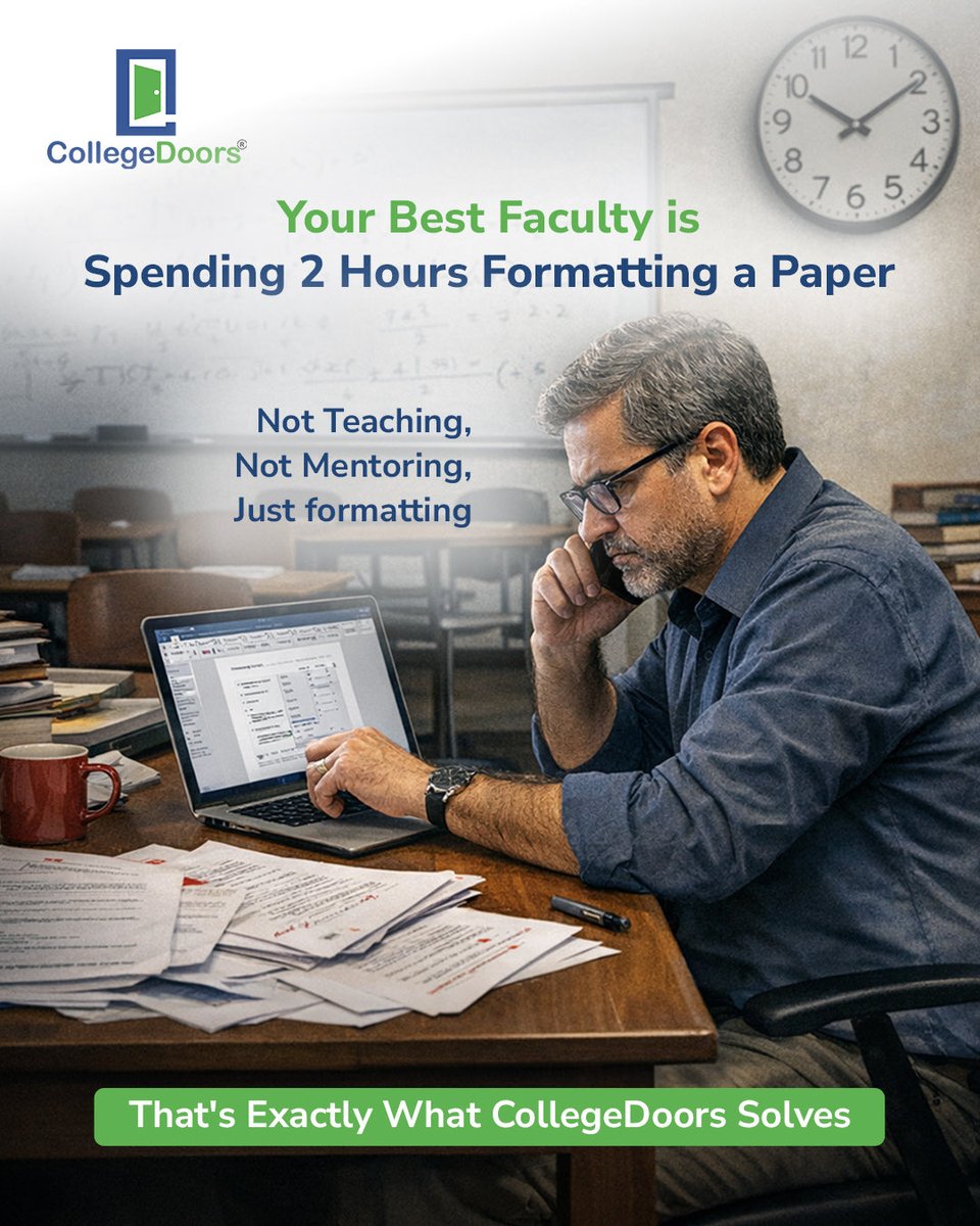 CollegeDoors's tweet photo. Your best faculty shouldn’t be spending hours formatting test papers.
College doors helps you take care of test creation, analysis, and delivery so your faculty can focus on teaching, mentoring, and guiding students.
#coachinginstitutes #testpaoergenerator #assessmenttools https://t.co/AC14daLaYL