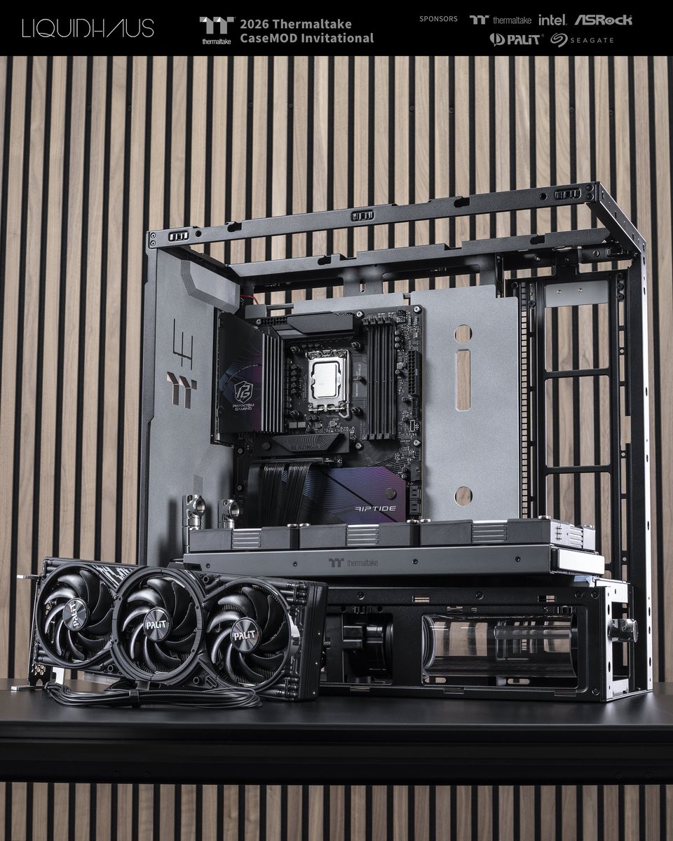 liquidhaus's tweet image. Our @ThermaltakeInc CaseMOD Competition PC is coming along nicely. 10 days left! #thermaltake #pcbuild #pcmod