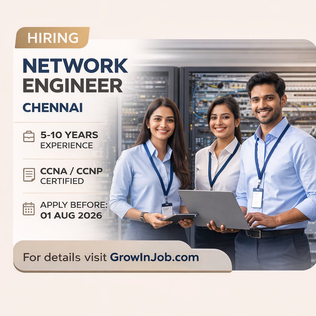 growinjob's tweet image. Network Engineer Job in Chennai | Larsen &amp;amp; Toubro Hiring

🔗 growinjob.com/job/network-en…

#NetworkEngineer #ChennaiJobs #LarsenAndToubro #ITJobs #NetworkingJobs #CCNAJobs #CCNPJobs #SDWAN #CloudNetworking #TechJobs #PrivateJobs #EngineeringJobs #JobsInIndia #GrowInJob