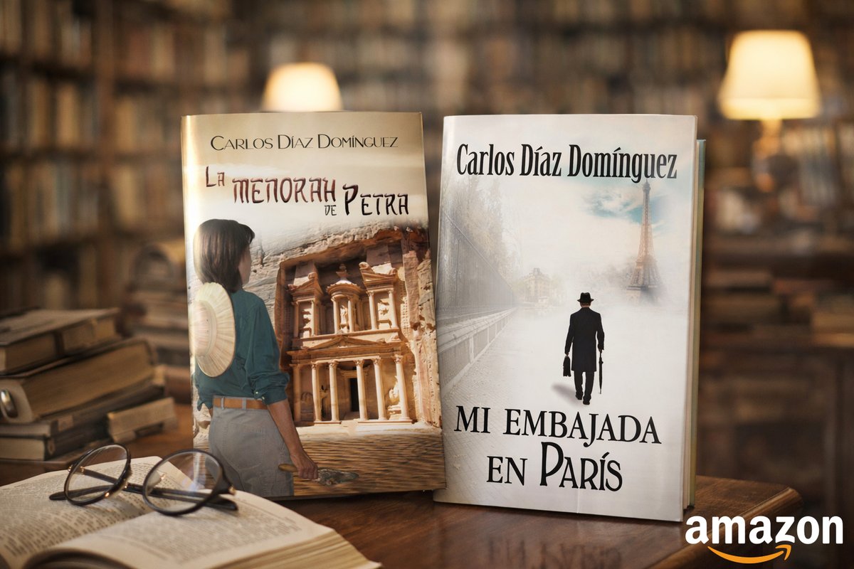 carlosdd59's tweet photo. ¿Con qué novela te quedas, con "La menorah de Petra" (valoración 4,1) o con "Mi embajada en París" (valoración 4,2)? #KindleUnlimited #intriga #suspense #jordania #israel #palestina #Jaffa #MarMuerto #Masada #Francia #Alicante #Madrid https://t.co/bKsRobtlyL https://t.co/te0bx896eb