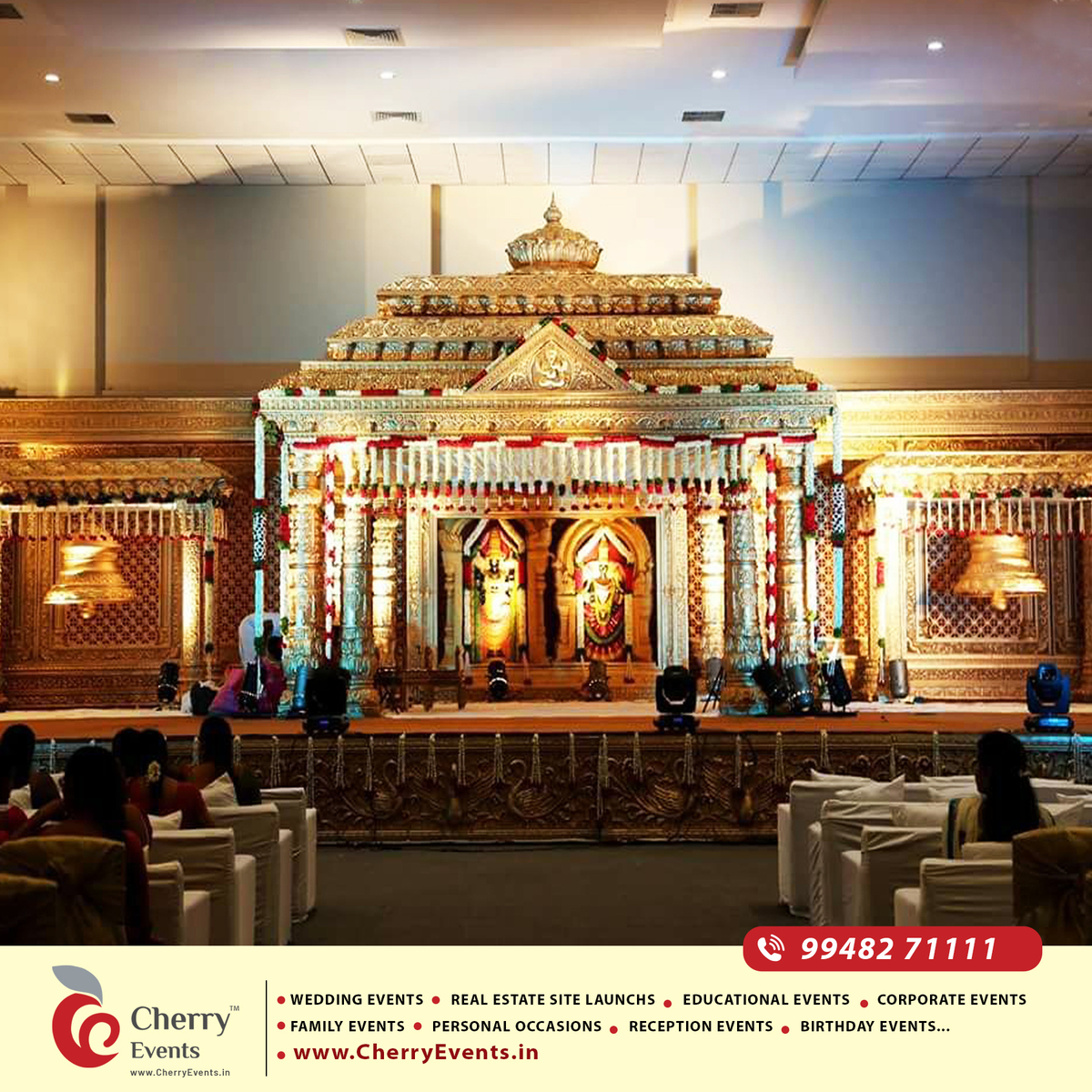 CherryEvents7's tweet photo. Royal wedding stages. Traditional elegance. Grand celebrations. Plan your dream wedding décor with Cherry Events today.
📞 99482 71111
https://t.co/W9KWeGcrGV
#CherryEvents #WeddingStageDecoration #LuxuryWeddingDecor #IndianWeddingDecor #SouthIndianWedding https://t.co/LhcUKo9Ab6