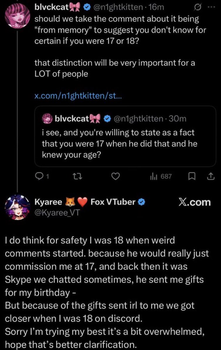 lilithbebop's tweet photo. @RareLantern @nikamarusthots @phlirtyVT he started sending this girl gifts as soon as she turned 18 that is extremely concerning behavior from a 30 year old https://t.co/K8eezAipy4
