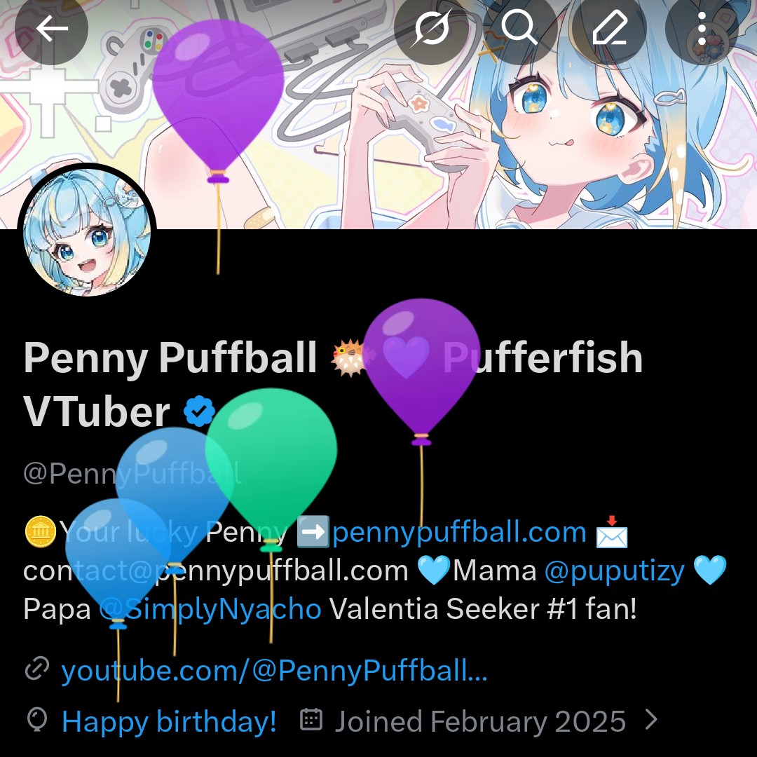 Penny Puffball 🐡🩵 Pufferfish VTuber tweet media