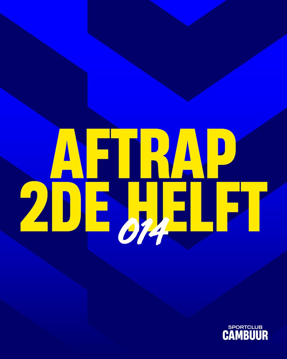 ⏯️ Start tweede helft!

SDO O14 - SC Cambuur O14 3-1

Geloof creëren en onszelf belonen! 🔥 

#cambuurjeugdkomteraan