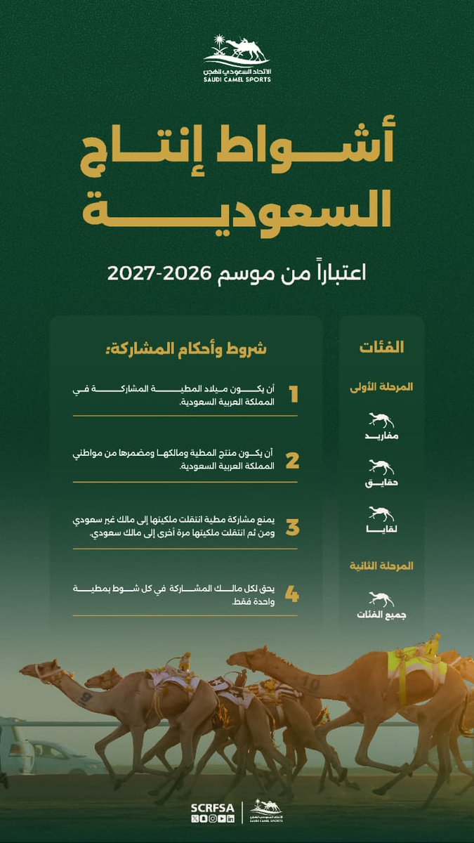 الاتحاد السعودي للهجن tweet media