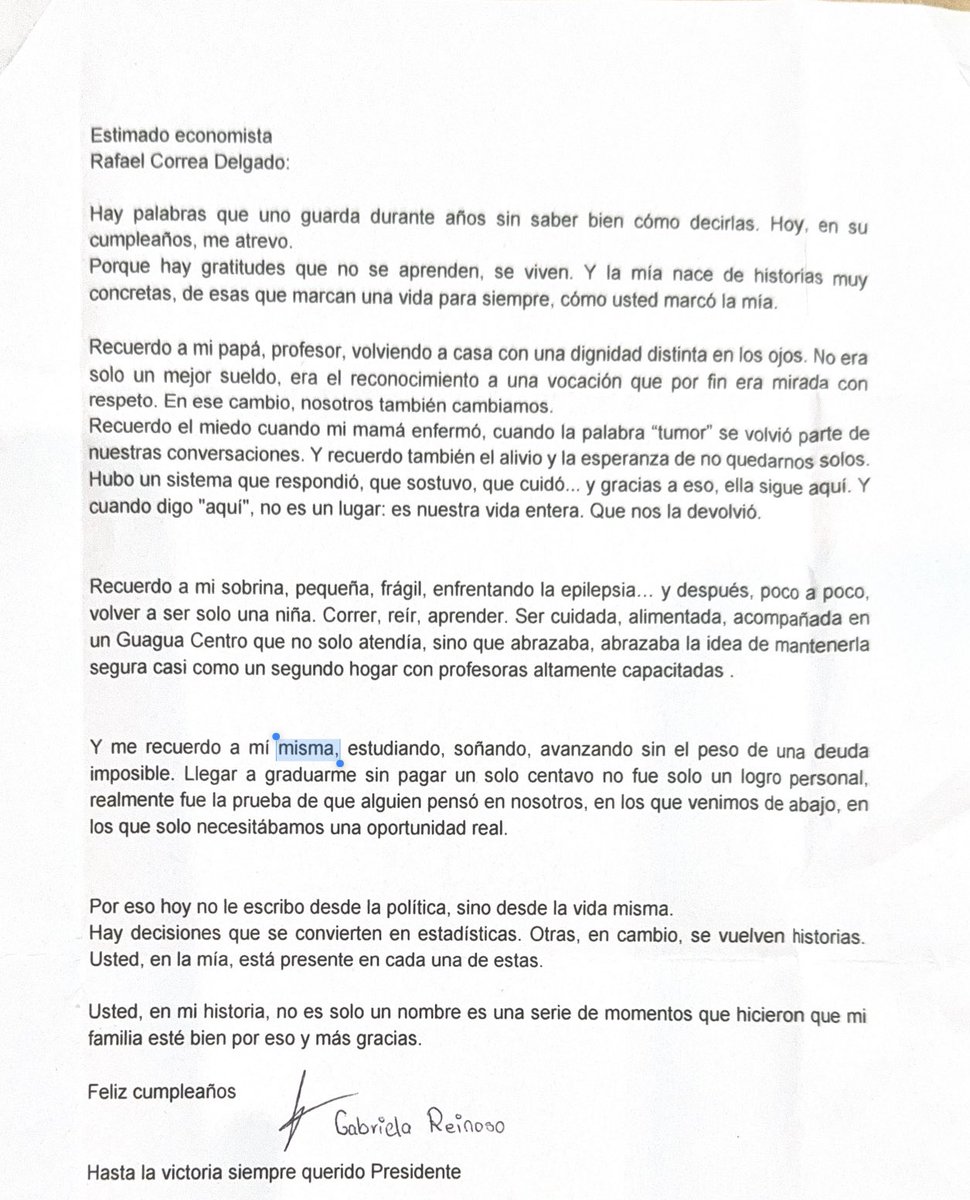 Rafael Correa tweet media