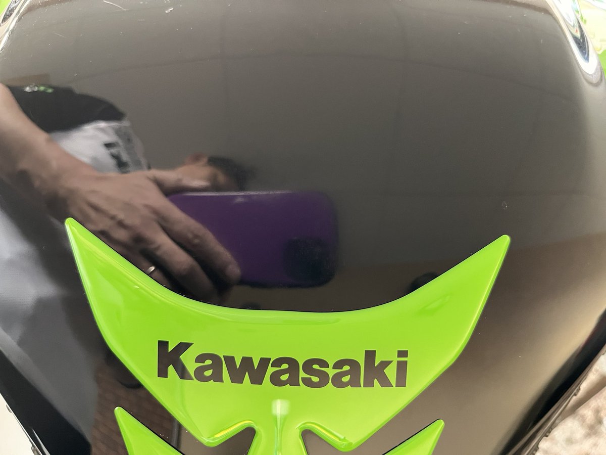 tokomax74's tweet image. ツヤツヤ✨ピカピカ🌟
#zx10r #plexus 
#ライムグリーン #プレクサス