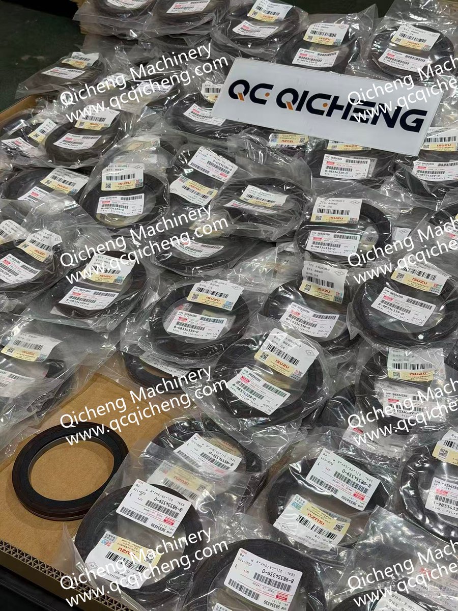 Oil seal genuine japan #ISUZU, ready stock now. 
#8983343390, 8-98334339-0 crankshaft oil seal rear of ISUZU FVZ34 6HK1, 6HE1 4HG1T 4HK1 4HE1. 
Call me any plans: +86-15119333452