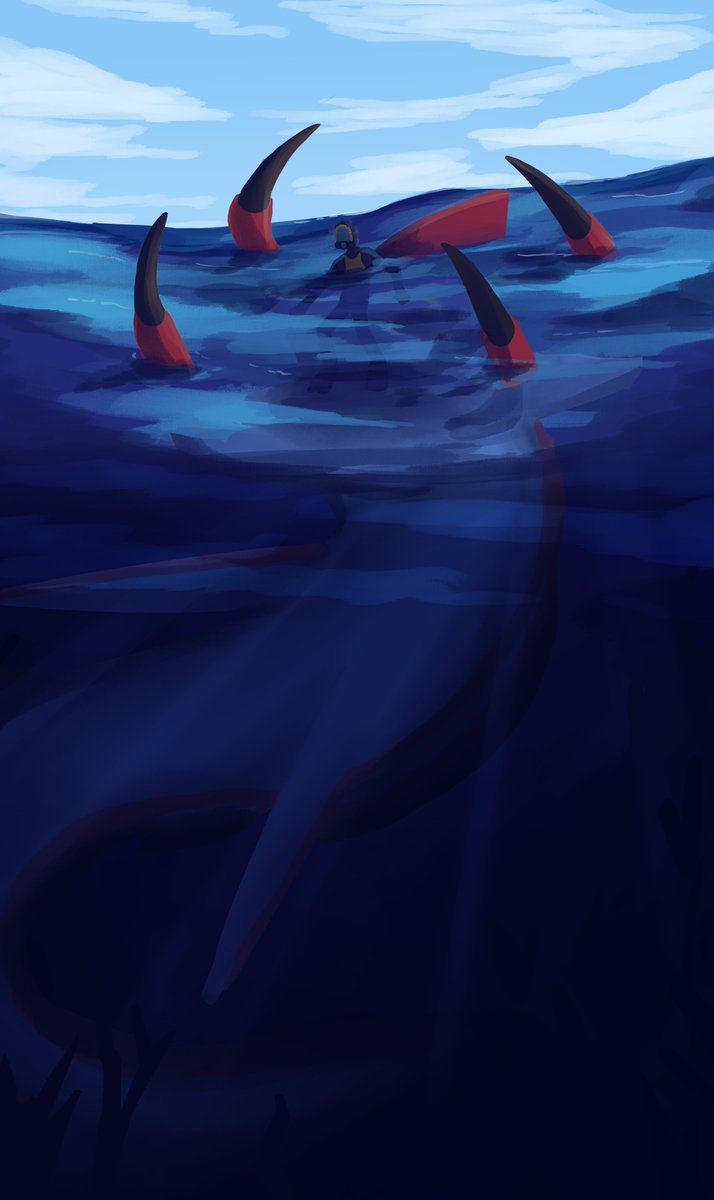LimeTreeMonkey's tweet photo. Been playing a lot of subnautica lately and decided to draw how it feels to play that game💀

#subnautica #fanartㅤㅤㅤㅤ https://t.co/Zd6kMjkiSn