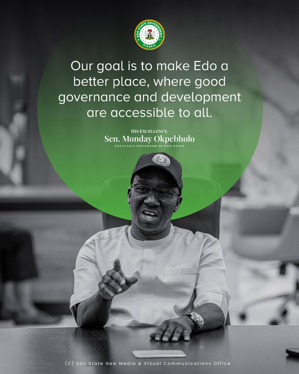 EhigborC87516's tweet photo. #ANewEdoHasRisen
#SHINEagenda
#PracticalGovernance
#OkpebholoIsWorking https://t.co/Vg9l1o5L73