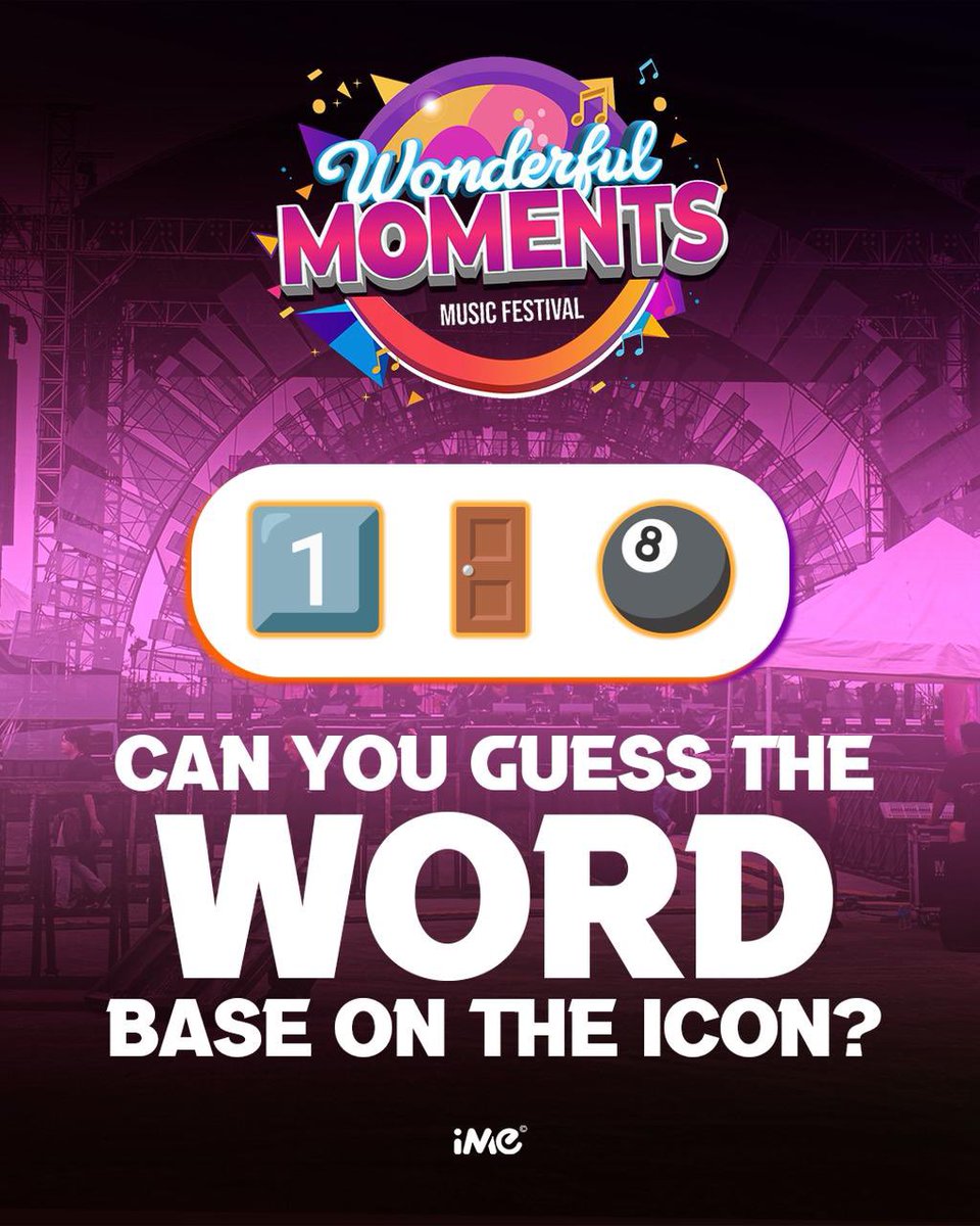 WMMF_2nd's tweet photo. ✨🔍 𝐆𝐔𝐄𝐒𝐒 𝐓𝐇𝐄 𝐈𝐂𝐎𝐍 🔍✨

Ano kaya ang icon sa poster na ito? 👀
Comment your guesses below at ipakita ang fandom  skills mo! 🏆🔥

#WonderfulMomentsFestival #GuessTheIcon #WMMF #StayTuned https://t.co/e3irZkAA3F