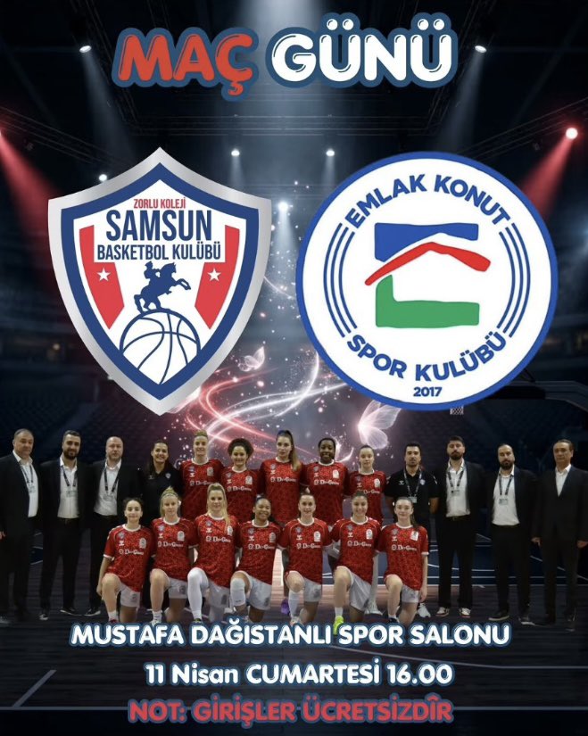 Haydi Samsun!
Şehrinin takımının şampiyonluk maçında sen de yanında ol!🏆 
Bu maçta alınacak galibiyet şampiyonluğu getiriyor!💪 
#Samsunspor