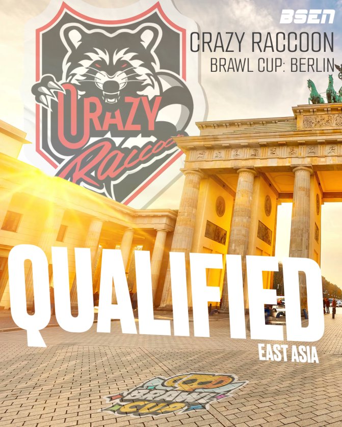 OfficialBSEN's tweet image. The 2025 World Champs are aiming to prove themselves at a LAN once again in Berlin.🔥

@crazyraccoon406 🇯🇵 punch their ticket to Brawl Cup.

#BSC26 #BRAWLCUP #EA