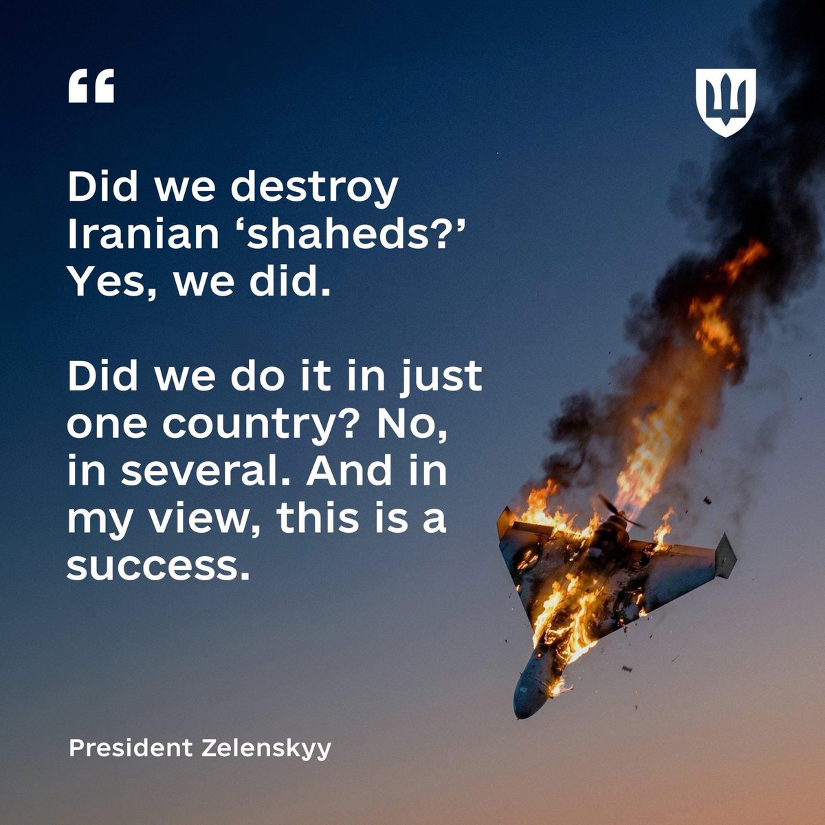 13thGroupUA's tweet photo. Ukraine 🇺🇦  is helping America to close the skies over the Persian Gulf

@POTUS Mr. President, Ukraine is standing by America helping to protect American lives. 

@VP Vance, did you even say thank you? 

@SecWar give Iran hell! 

Thank you President @ZelenskyyUa for not forgetting our allies! 🇺🇦 🇺🇸