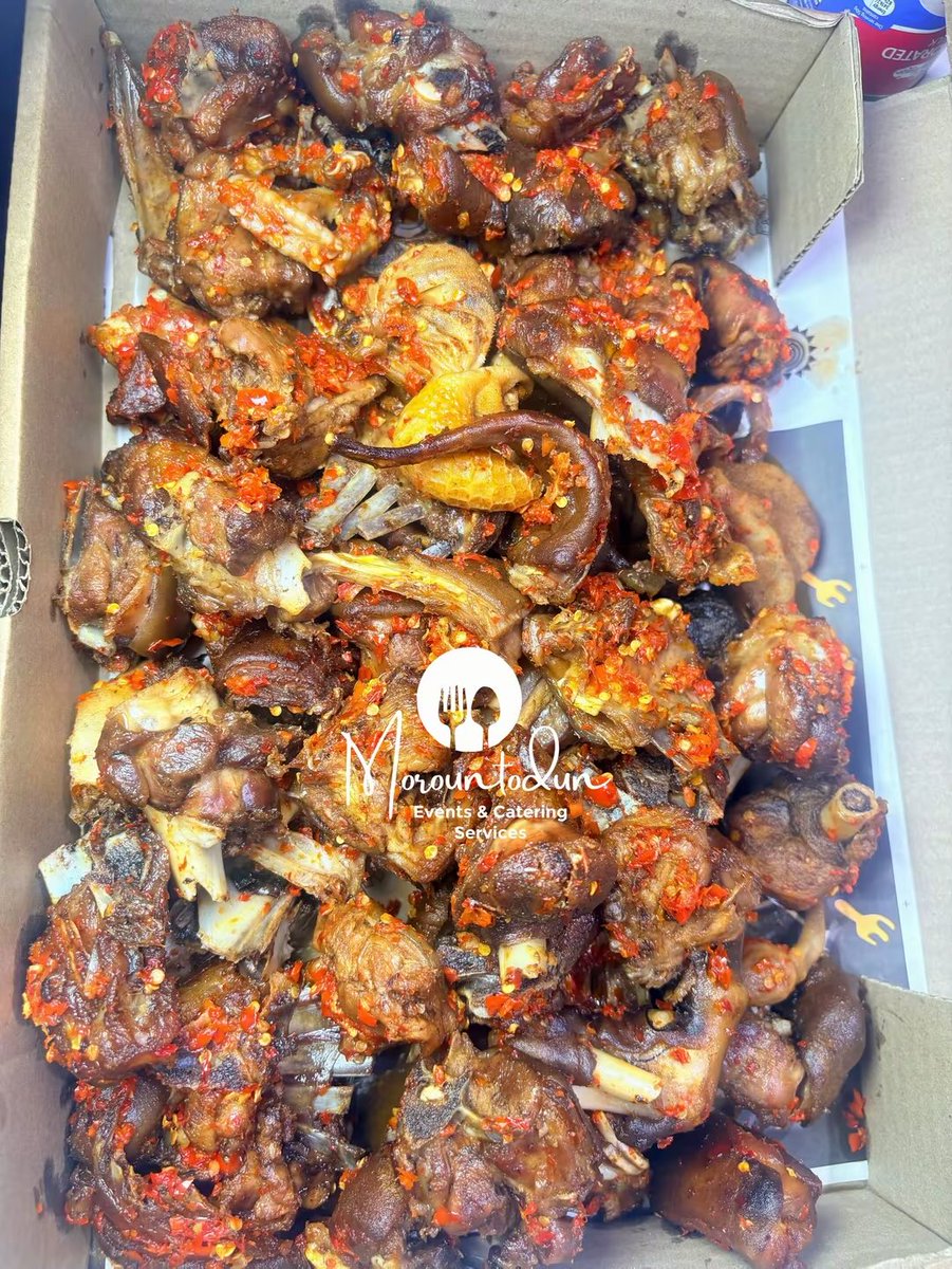 Ajokeaadee's tweet image. Boiled and roasted Goat meat 🍖