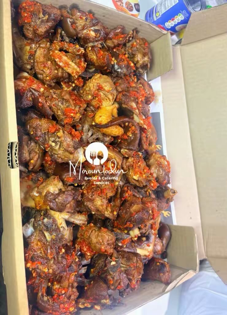 Ajokeaadee's tweet image. Boiled and roasted Goat meat 🍖