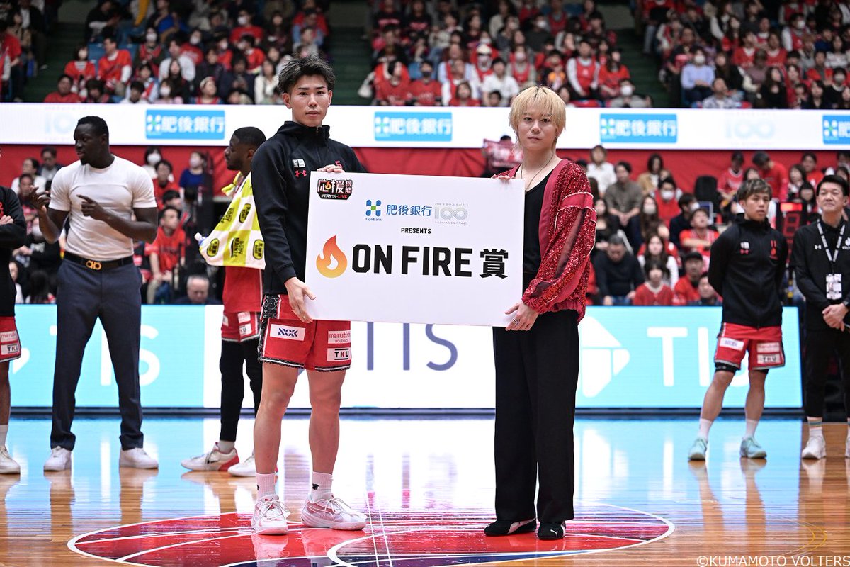 今日の #肥後銀行 presents #OnFire賞 は #磯野寛晃 選手✨ 5トータル