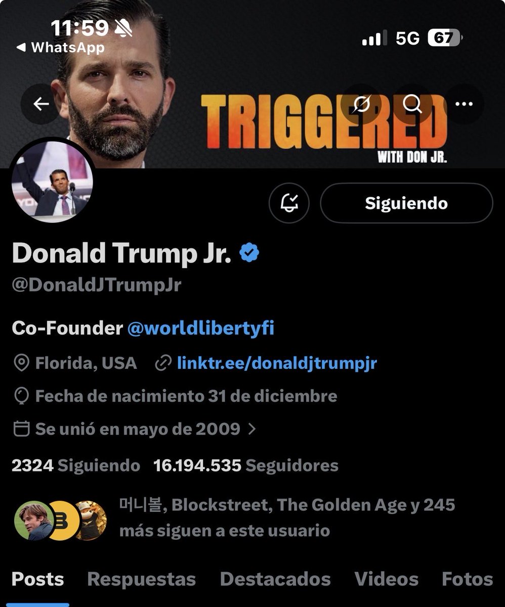 clazn0x's tweet photo. As of today, they are still listed as co-founders in the official $WLFI document, and Donald J. Trump continues to reflect this in his X biography. https://t.co/P2ZzEhCUd9