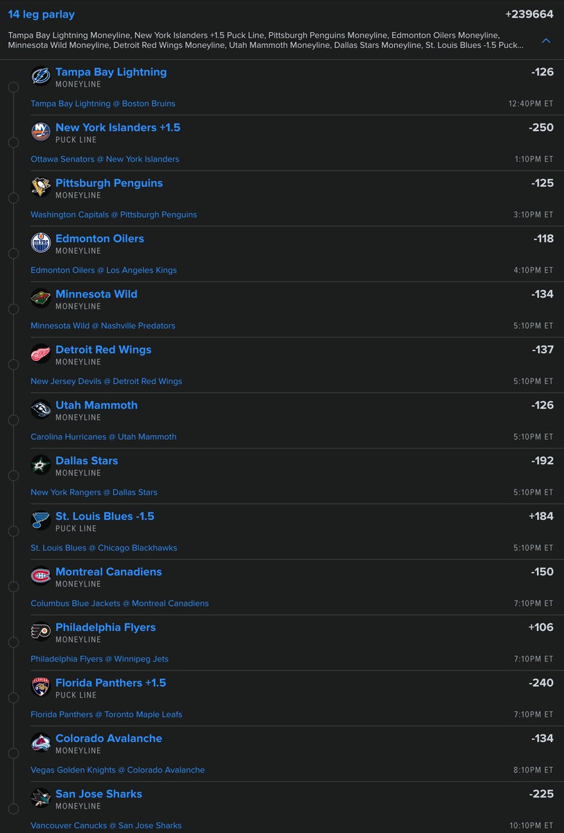 Lottolocks's tweet image. MASSIVE #NHL SCRIPT TODAY CAN WE GO 14/14 ??? 🥅

@Playbook (link to tail in comments 🔗)