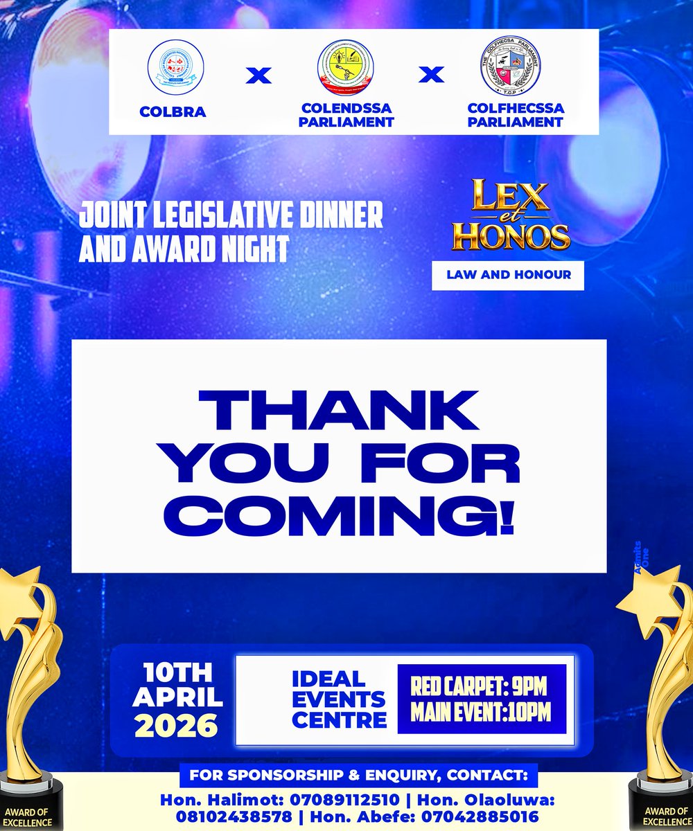 9th Assembly COLBRA, FUNAAB tweet media