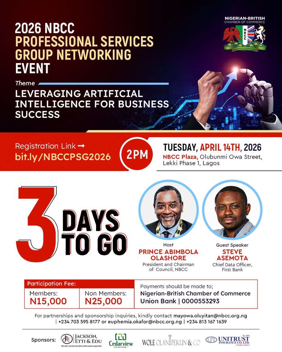 Nigerian-British Chamber of Commerce tweet media