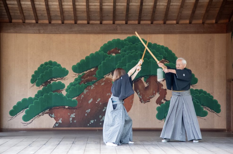 yuubukan's tweet photo. 🌸甲府武田神社にて
無事に奉納演武が終わりました🌸
新選組近藤勇達も天然理心流の
演武に大喜び😊 https://t.co/oGv8IHFdbD