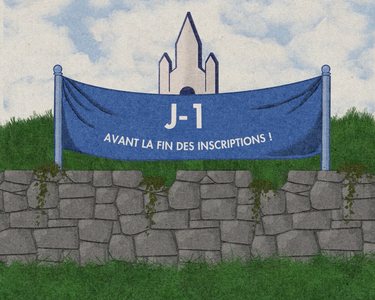 Les inscriptions pour le Dernier Rempart se clôturent DEMAIN ! 

Déjà 65% d'inscrits, un immense merci pour votre enthousiasme et votre confiance 🙏

Et si vous ne l'êtes toujours pas, c'est votre dernière chance... 
Promis vous ne le regretterez pas ➡️ start.gg/dernier-rempar…