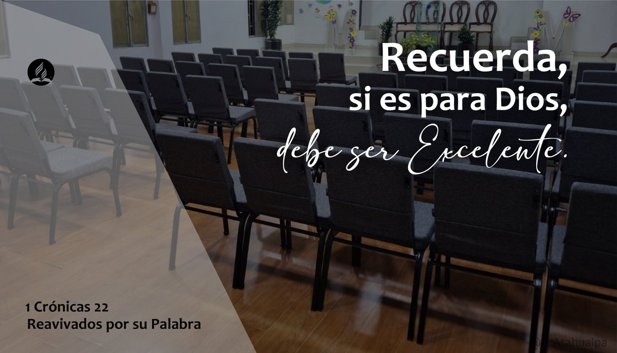 Lecciones de 1 Crónicas 22
1. Un padre allana el camino del bienestar para sus hijos.
2. Todos los dones son importantes en la obra de Dios, pero trabajar con excelencia hará que alcance grandes logros.
3. Se necesita entendimiento y prudencia par guardar la ley de Dios.
#rpsp