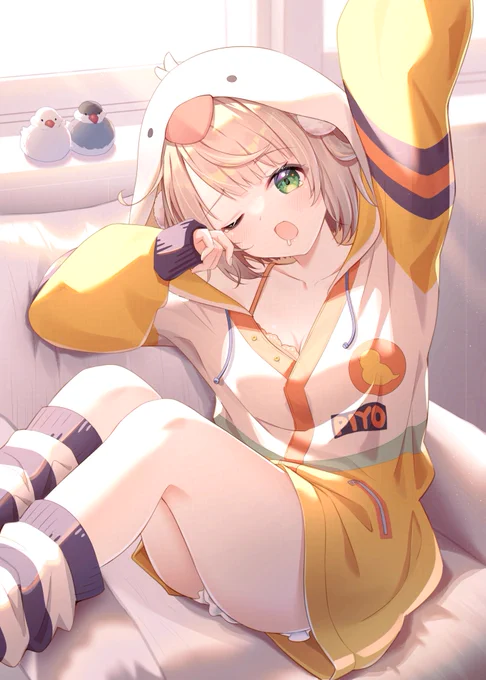 OCの灰色ちゃん、二次創作でぶいすぽとういママをよく描いてます! #凍結祭りでフォロワー減ったから自己紹介して逆に増やす