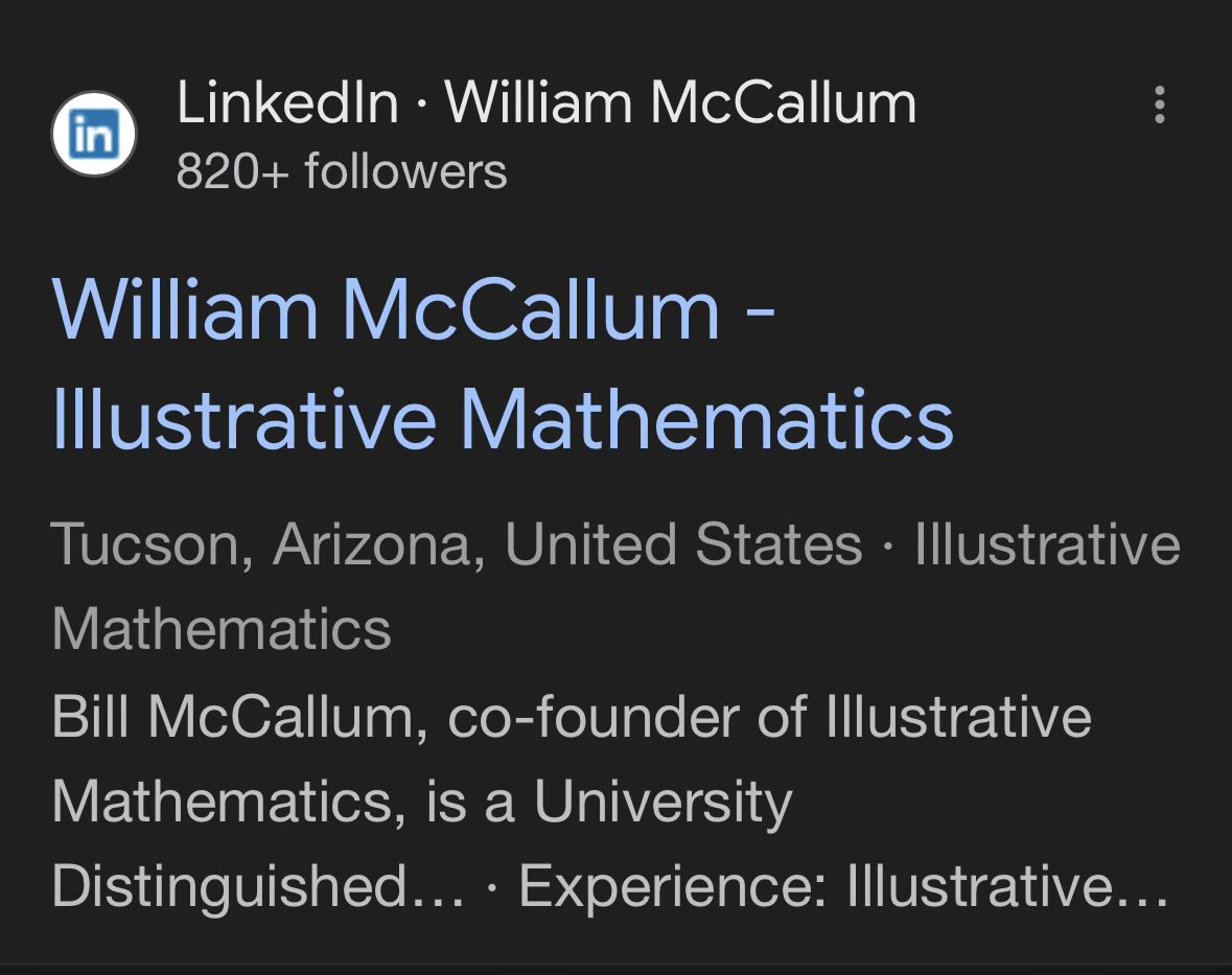 tetheredtoed1's tweet image. Hmmm. So the guy who created @IllustrateMath doesn’t like the valid criticism of it?