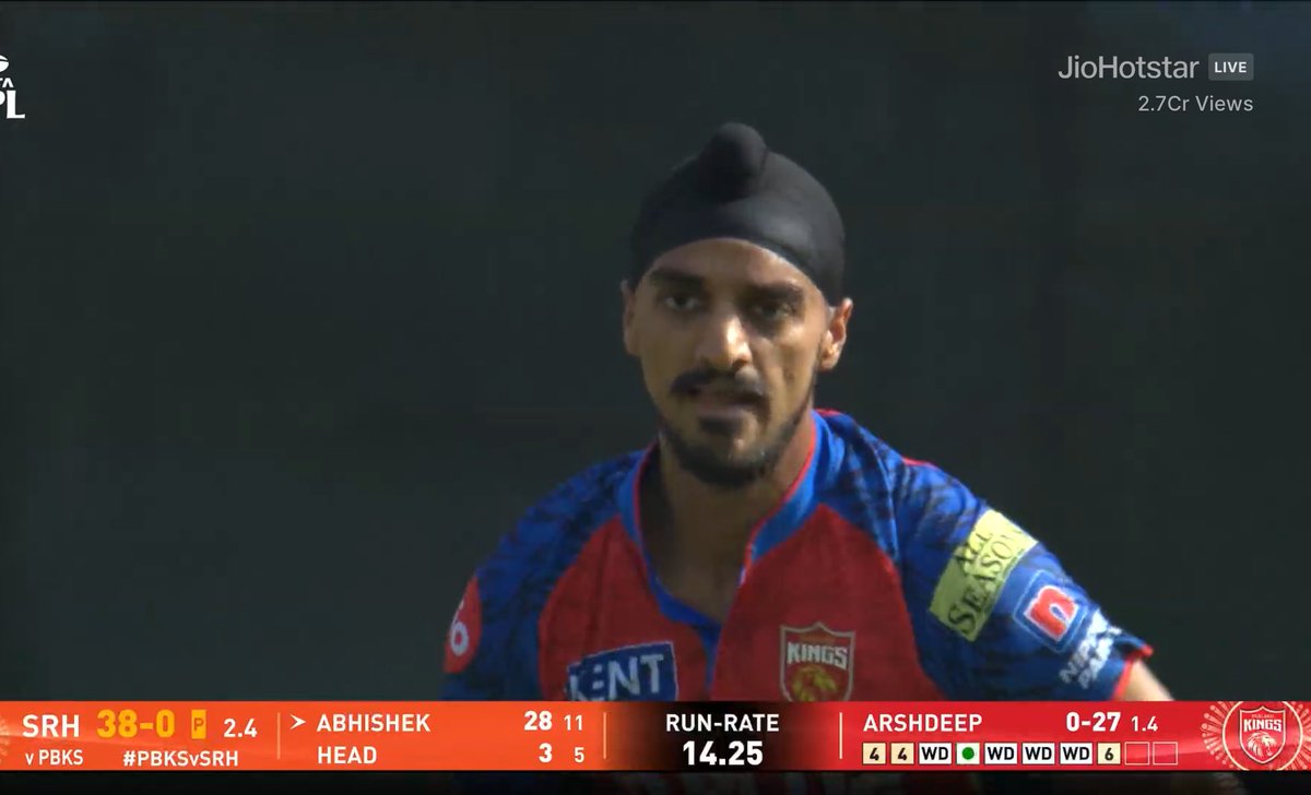 Really what happened to our Arshdeep Singh man??!! Bowling like some premium fast bowlers from our neighborhood 🤡😭 #PBKSvSRH #IPL2026