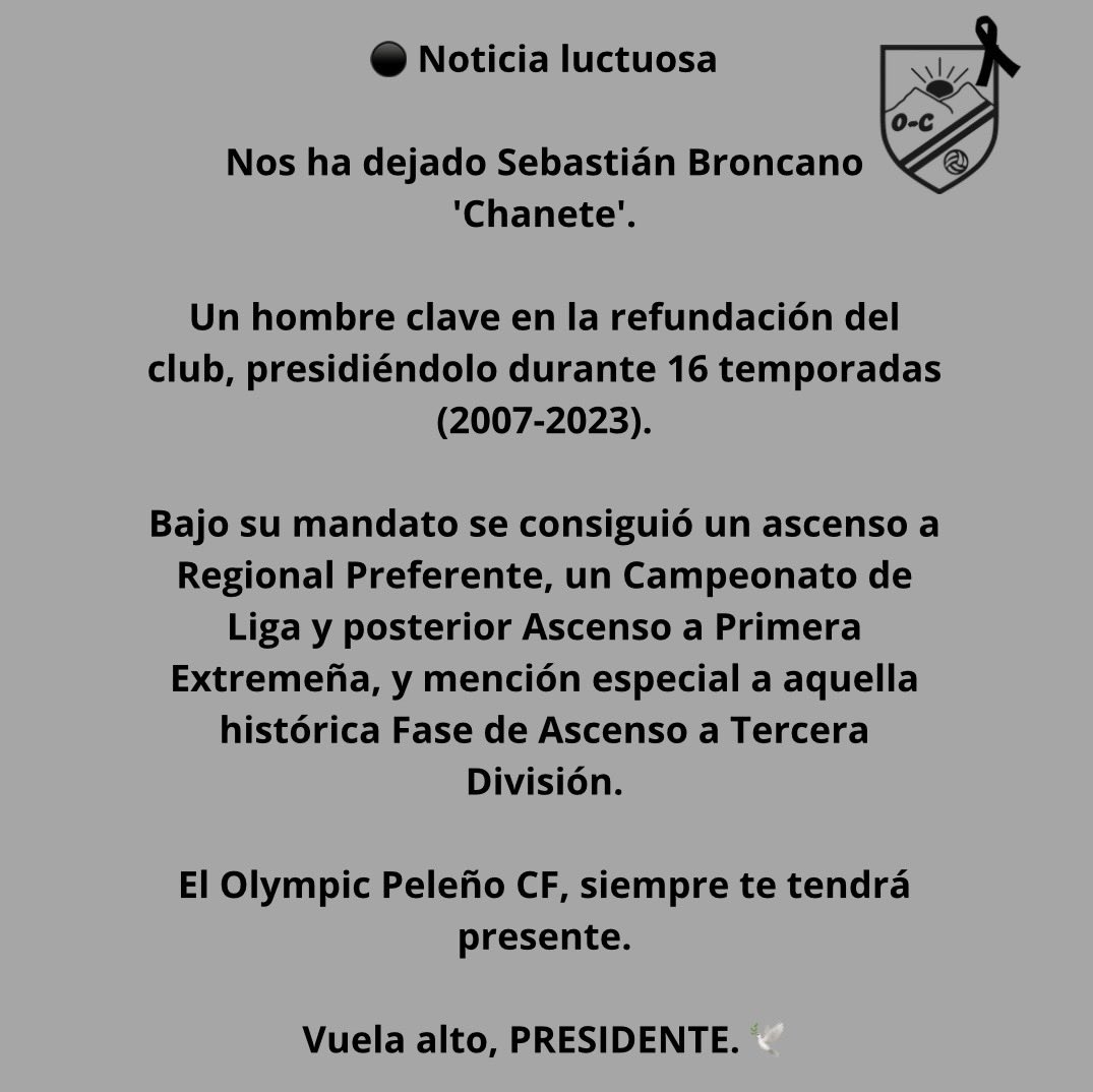Olympic Peleño C.F. tweet media