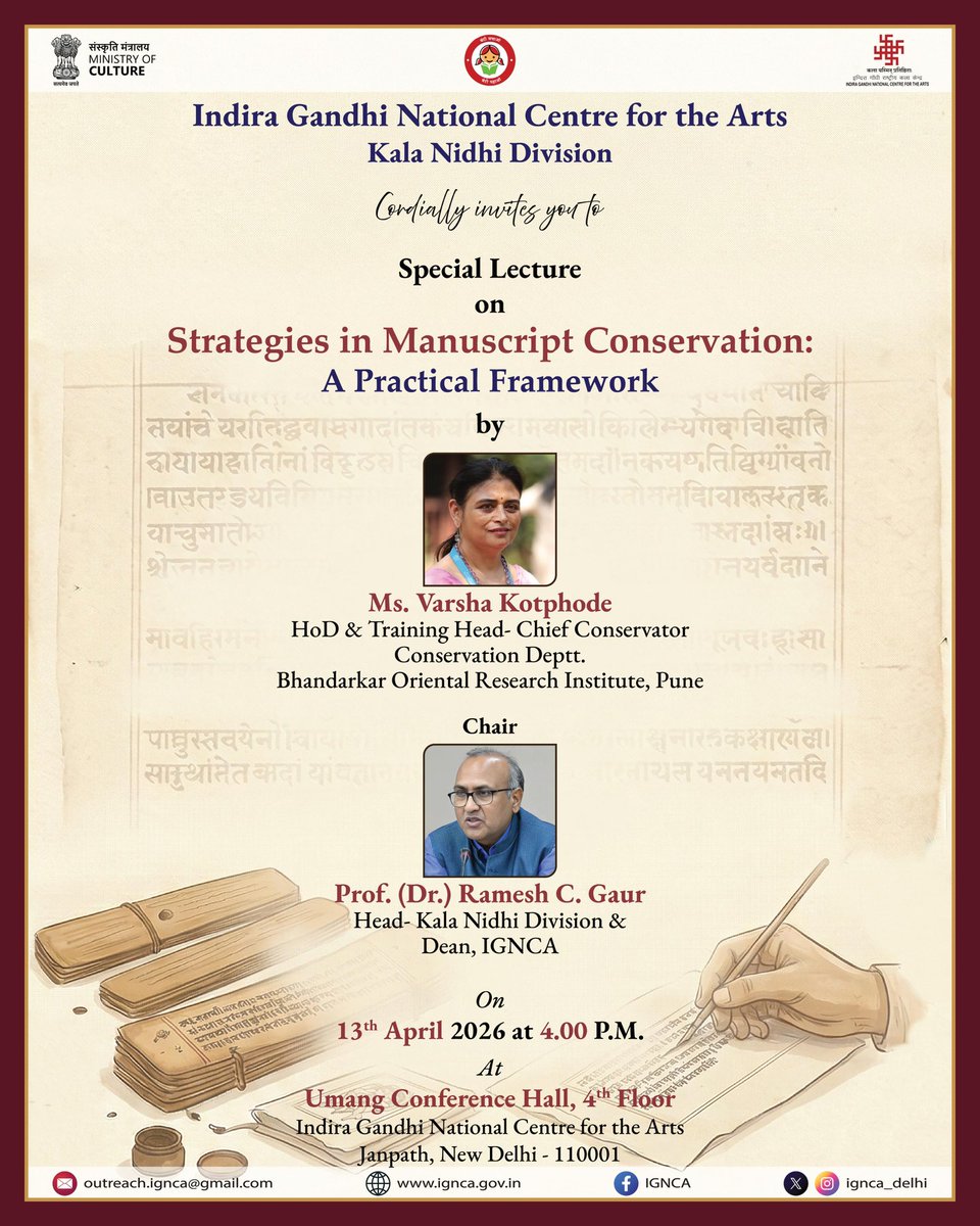 Ramesh C Gaur, Dean IGNCA & Ex-Director,NSD tweet media