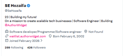SE Hozaifa tweet media
