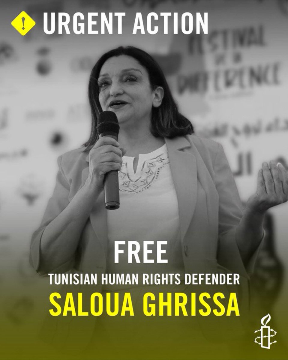 Tunisian human rights defender #SalouaGhrissa, executive director of the Association for the Promotion of the Right to Difference (ADD), is facing a criminal trial along with seven other staff and members of the association. They are being prosecuted on unfounded financial