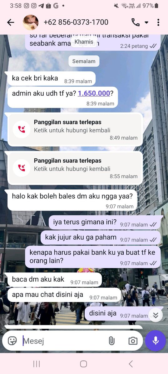 wonjosh17's tweet photo. Ini orang yang dipakai namanya dan akun bak nya sama pelaku guys, she has the proof, aku izin cantumin proof yang dia kasih dan nominalnya sama persis sama nominal kehilanganku yaitu 1.650.000 https://t.co/lfXOK4mOkf