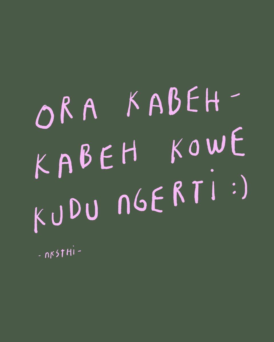 Nanti Kita Sambat Tentang Hari Ini tweet media