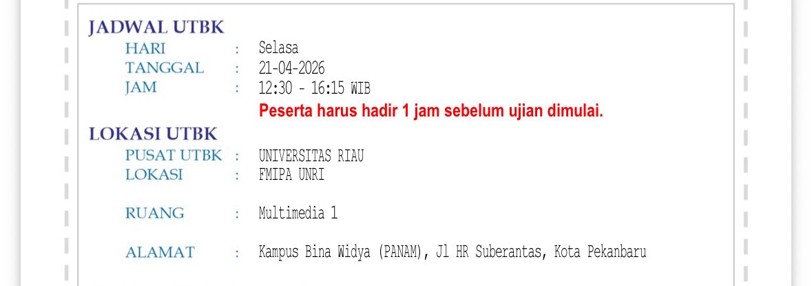 ter²⁶lolos UTBK tweet media