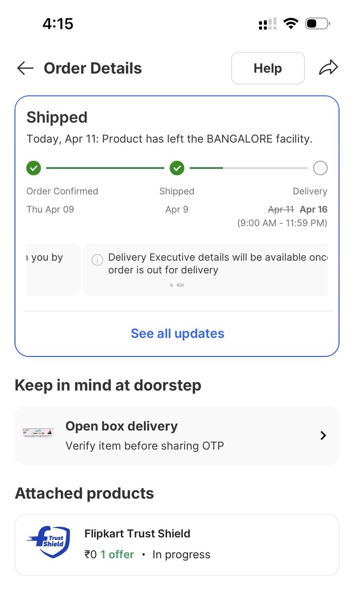 rahulkojane's tweet photo. @flipkartsupport @Flipkart I must say you guys have done master in fraud with customer. Also your support no option to connect via call. My order suppose to deliver today and you changed for 16 without any consent. What is trust shield. Just making customer fool https://t.co/UogFUluAvN