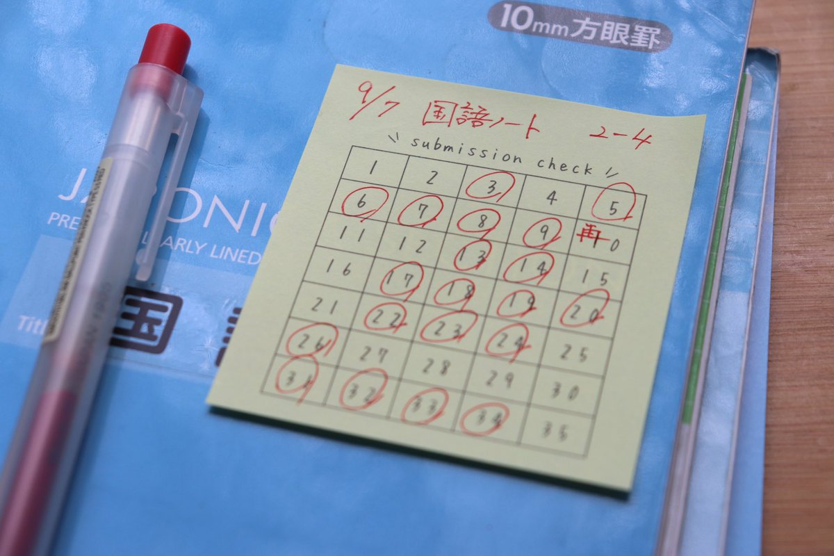 提出チェックふせん、３日に1000冊作ってたった1週間で完売間近😭✨
ありがとうございます🙇‍♂️