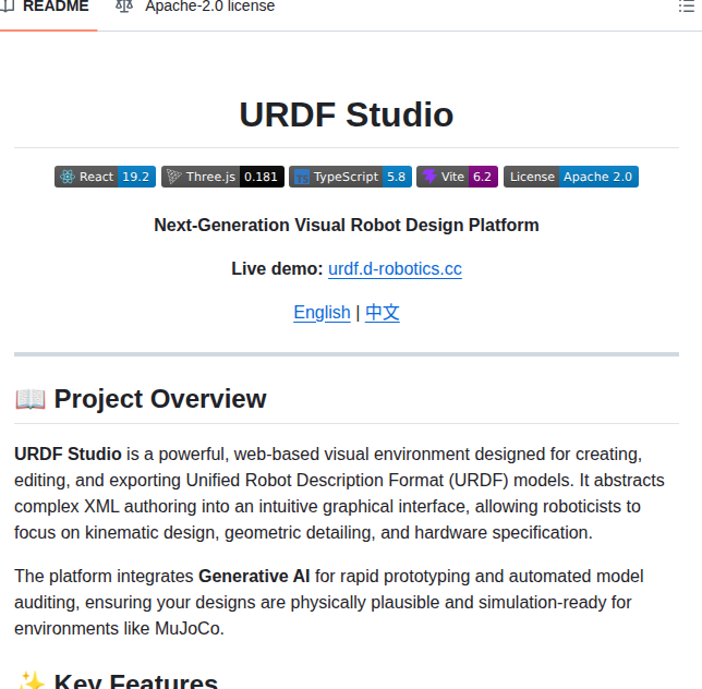 tom_doerr's tweet image. Generative AI for robot prototyping

github.com/OpenLegged/URD…