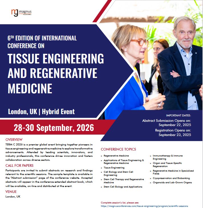 Tissue Engineering and Regenerative Medicine tweet media