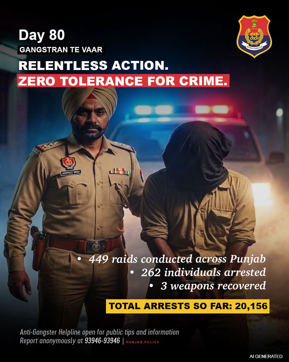 Punjab Police India tweet media