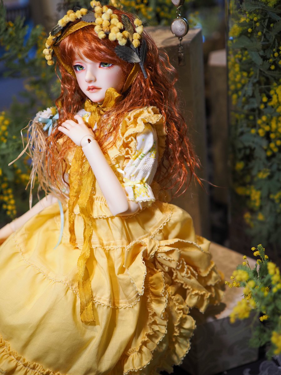 先月の四季の華の会のお花はミモザでした💐amele(<a href="/amele221/">amele22</a> )様のミモザのドレスを着てお里にお邪魔してきました！こちらのドレスとミモザを一緒に撮影するのが夢でした✨夢が叶って嬉しかったです☺️
#天使の里
#四季の華の会