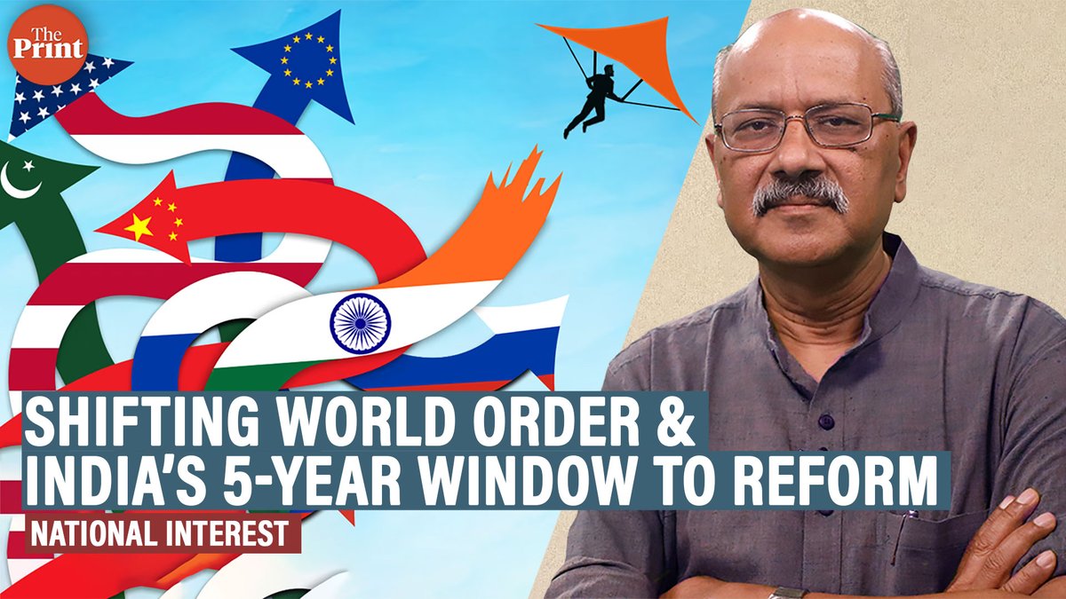 ThePrintIndia's tweet image. The world’s in a flux. India must reform, consolidate &amp;amp; build a strong economy—watch this week’s #NationalInterest with Shekhar Gupta @ShekharGupta 

youtu.be/mXdfLUsyEdA