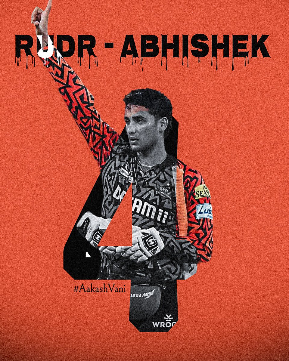 cricketaakash's tweet image. 👆 Rudr-Abhishek Jaag Chuka Hai  #Aakashvani #IPL #PBKSvsSRH