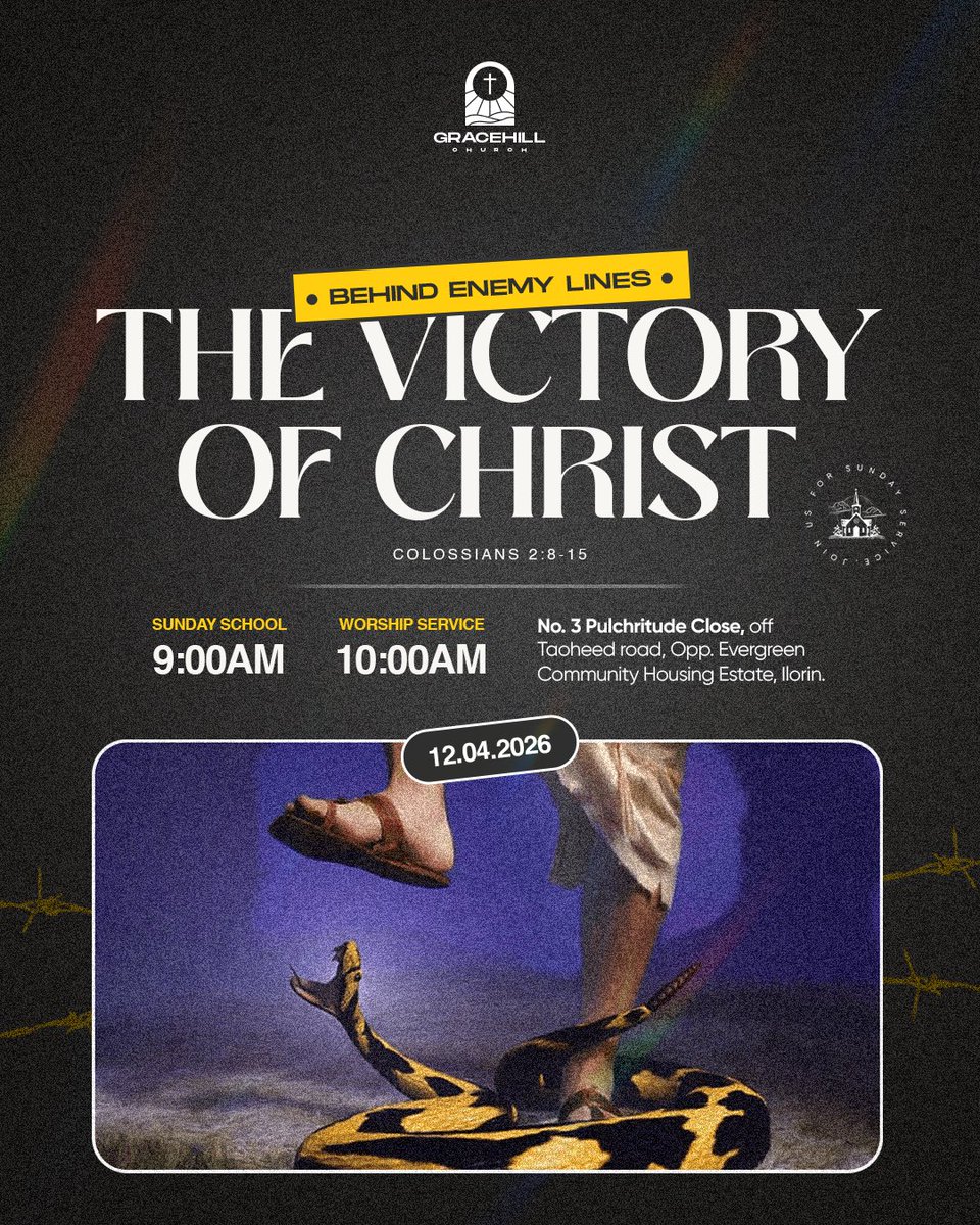 gracehillch's tweet photo. Join us for our Lord’s Day service tomorrow by 10am . 

Sunday School starts by 9am. ✝️ https://t.co/HjMeoVduer